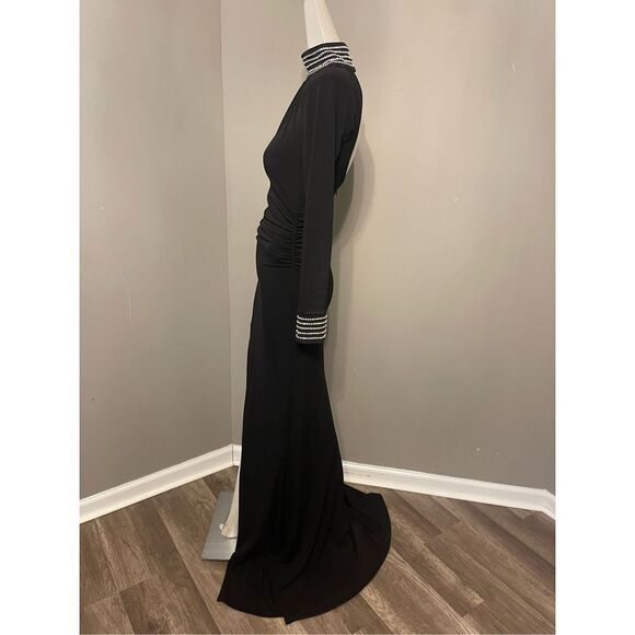 NWT Cinq a Sept Izzy Gown in Black Size 6 $695 - Picture 7 of 9